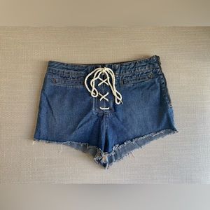 BDG High Waist Denim Shorts